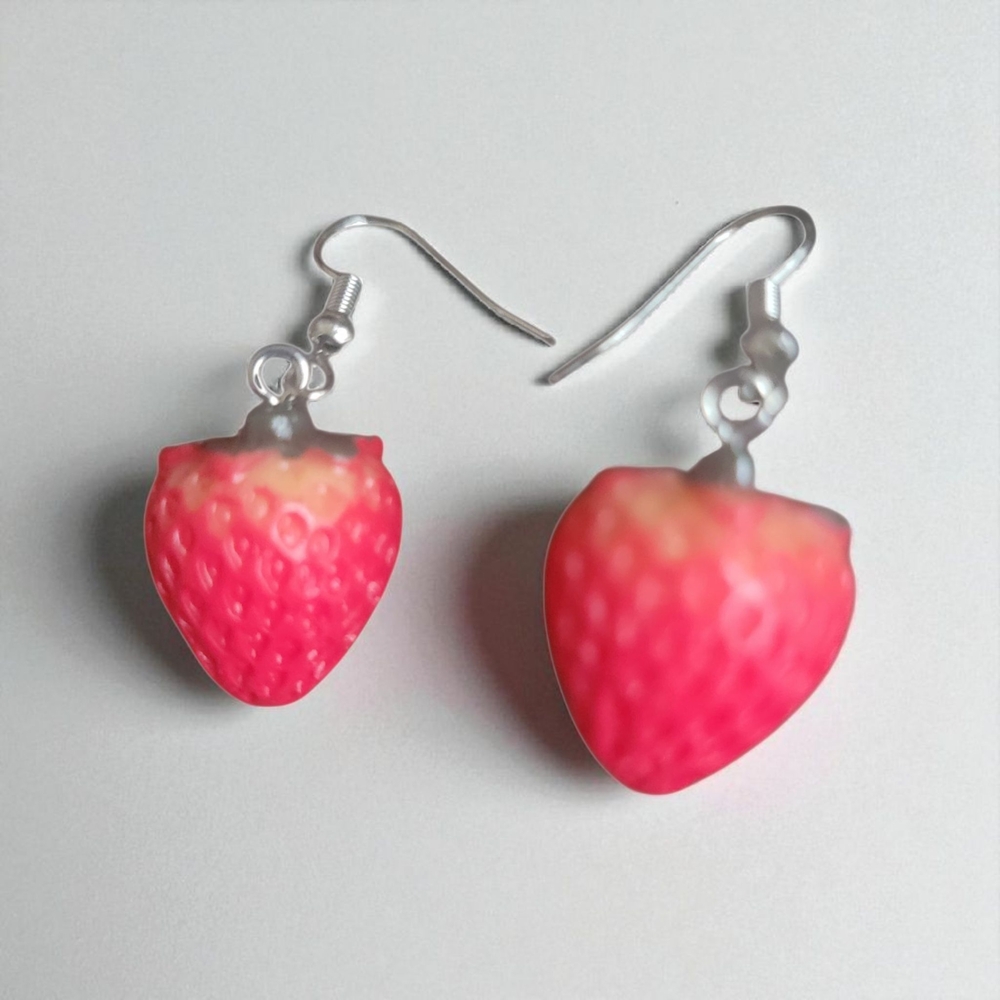 Strawberry Charm Earrings